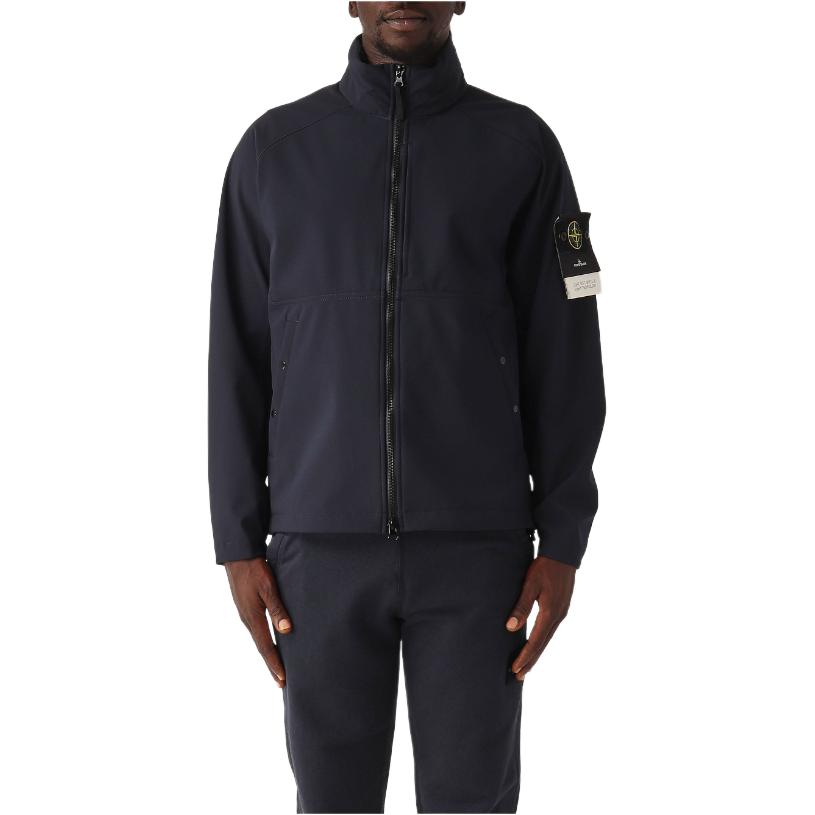 Куртка Stone Island High Collar Jacket, синий