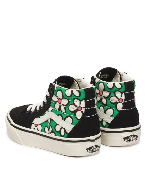 Кроссовки Sk8-Hi Vans, зеленый — фото 3