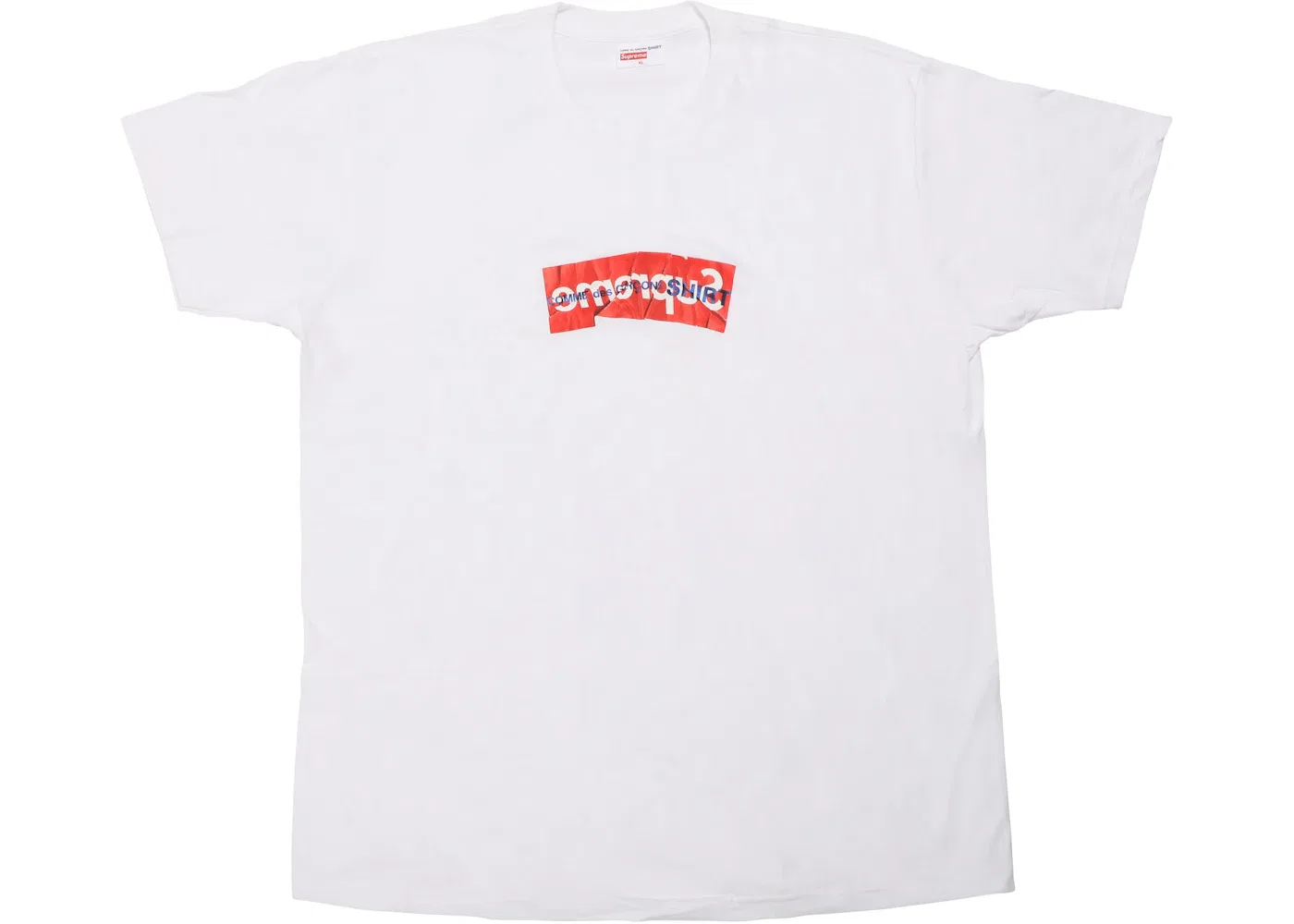 Мужская футболка с принтом Supreme Comme Des Garcons SHIRT Box Logo Tee, White