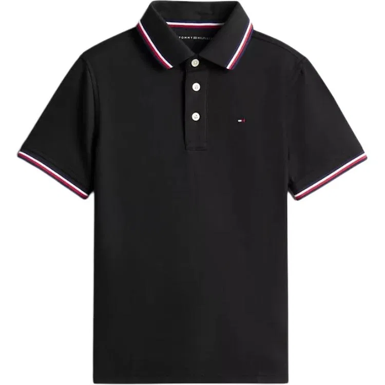 Детское поло Tommy Hilfiger, Черный
