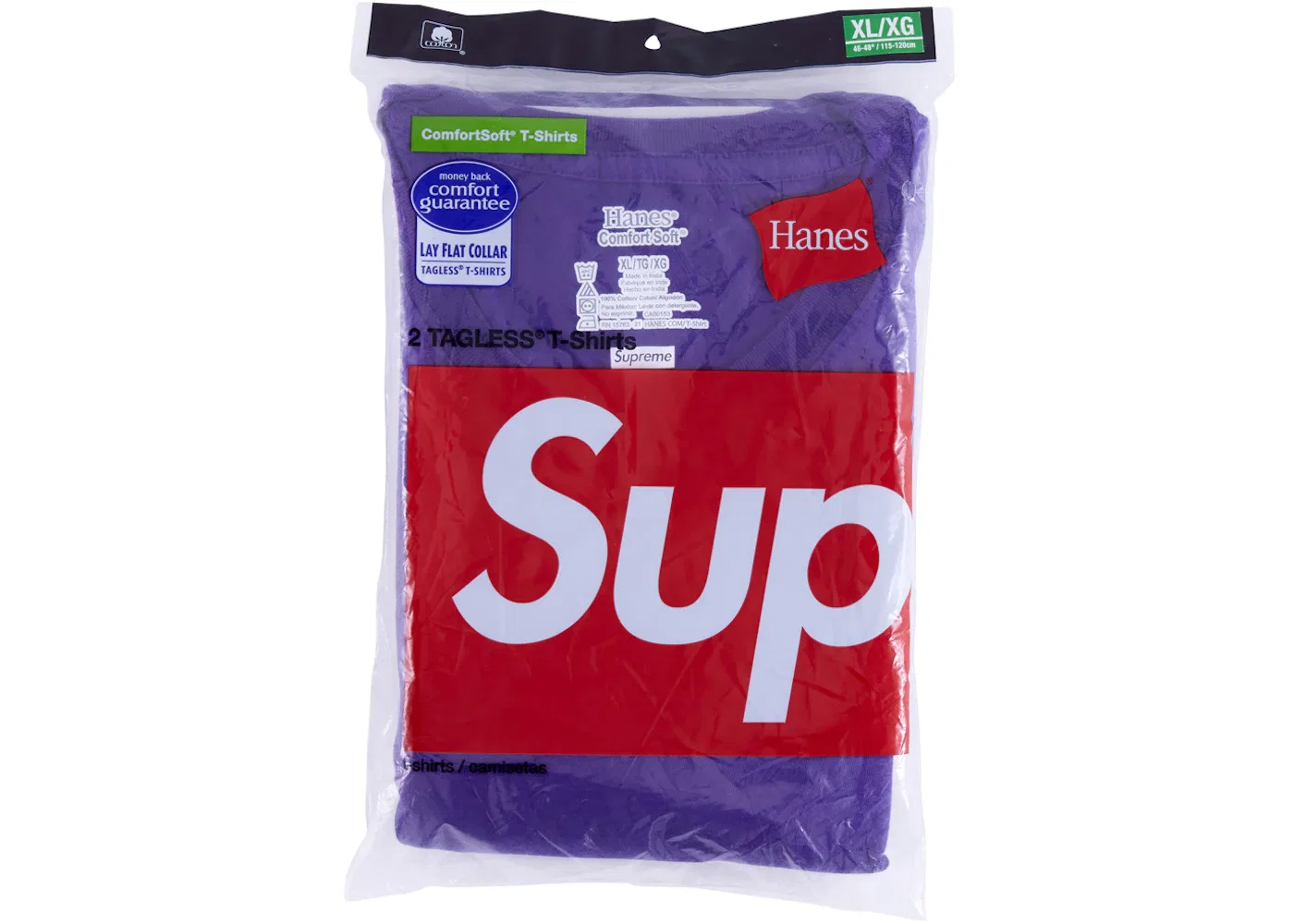 Унисекс футболки с логотипом Supreme, Tees (2 Pack) Supreme, Purple