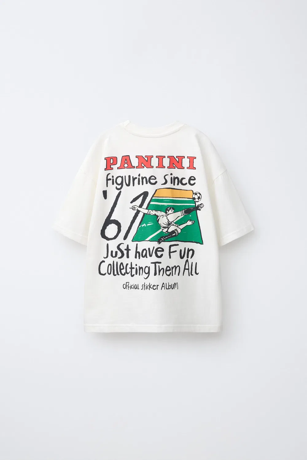 Футболка с принтом PANINI ZARA, White — фото 2