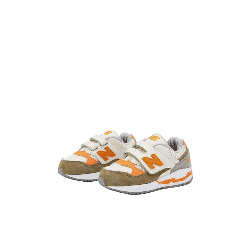 Детские кроссовки с двойной фиксацией липучкой New Balance 530, Beige — фото 3