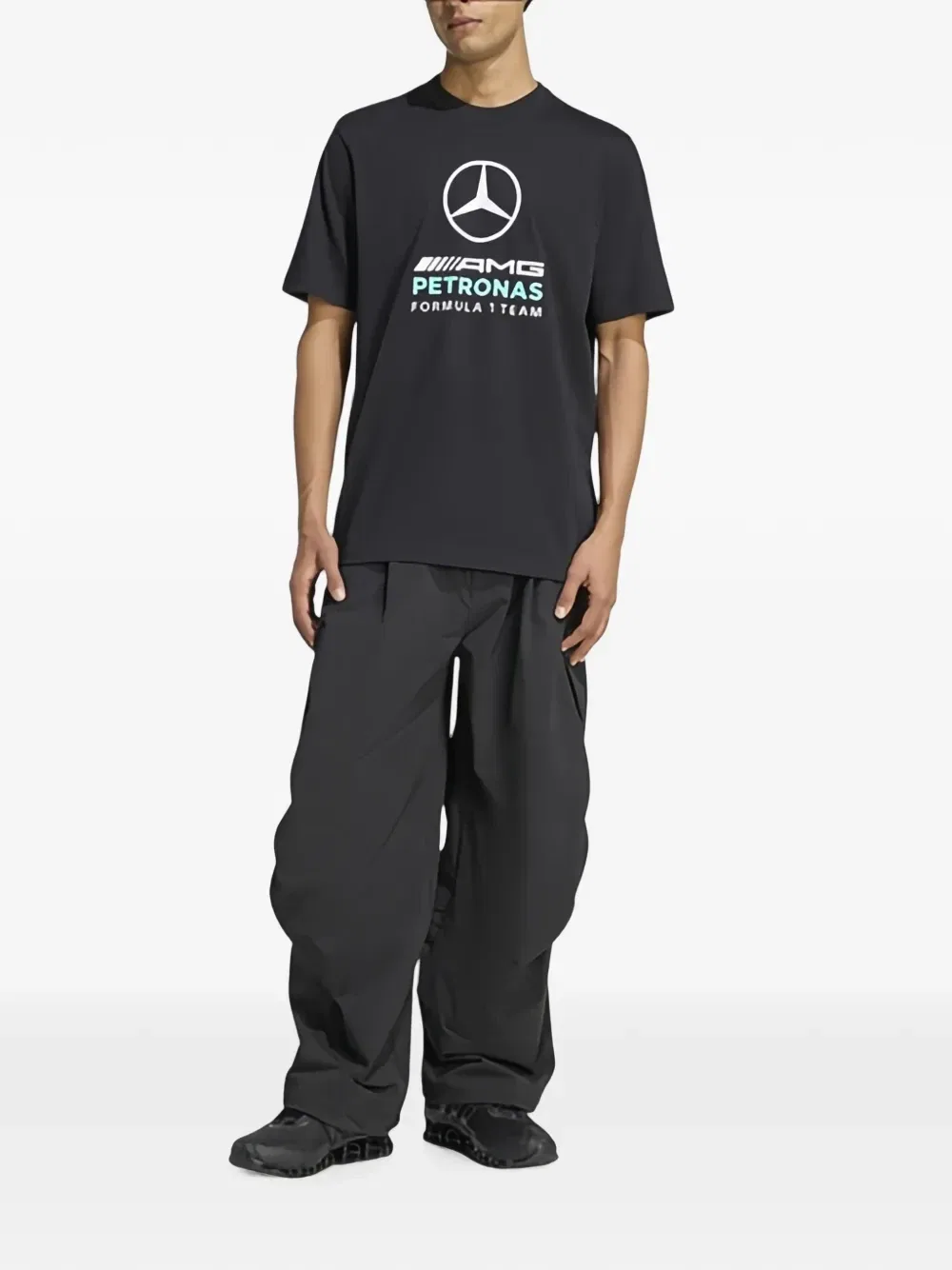 Футболка команды Mercedes-AMG Petronas Формулы-1 Adidas, черный — фото 2
