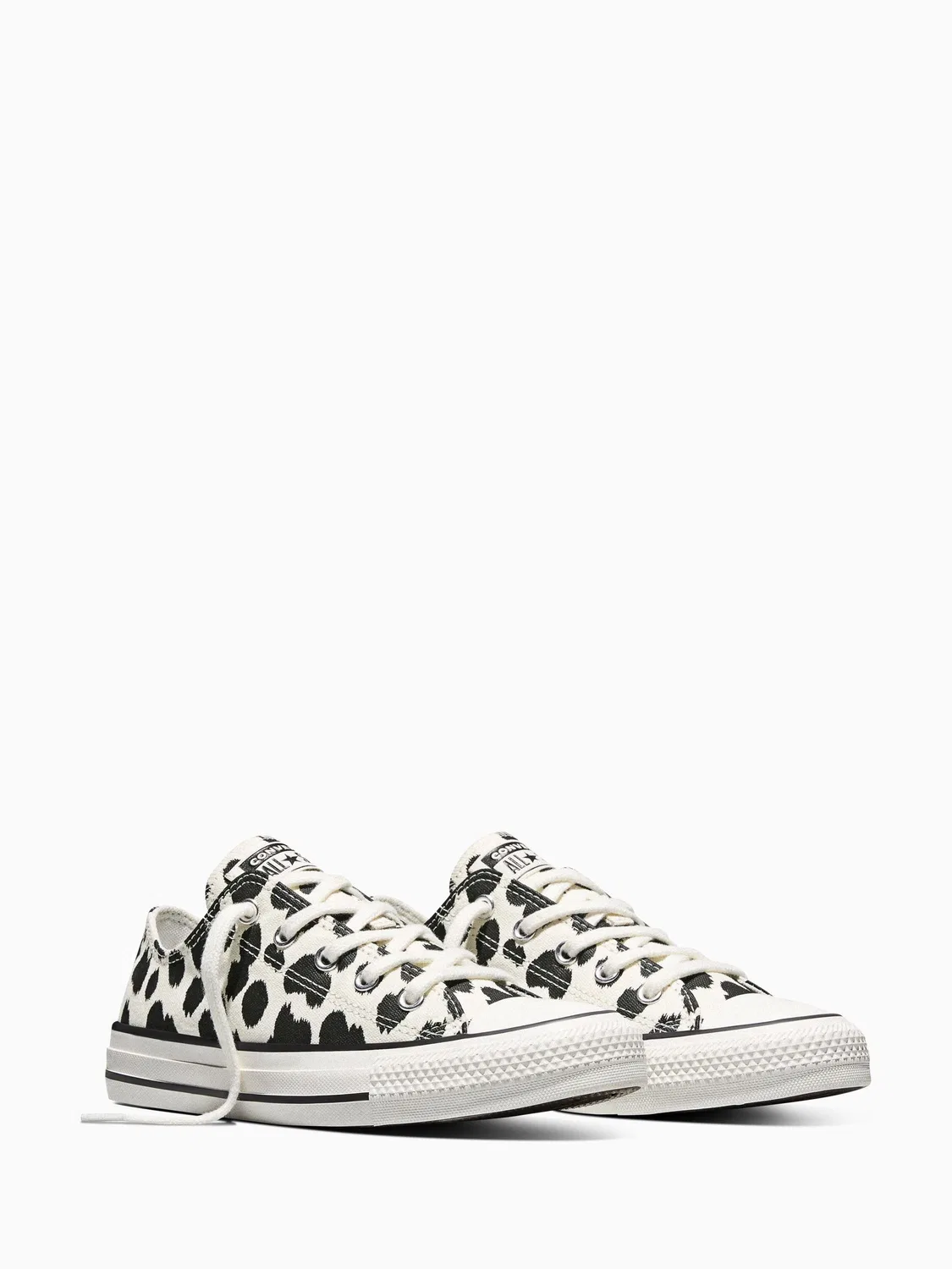 Кеды Converse Chuck Taylor Cow Print, белые/черные — фото 4