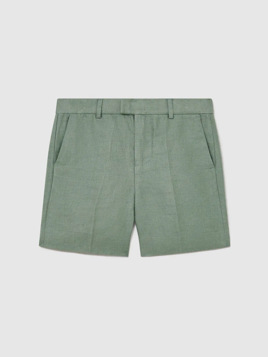 Шорты Atlantic из льна Reiss, Sage Green