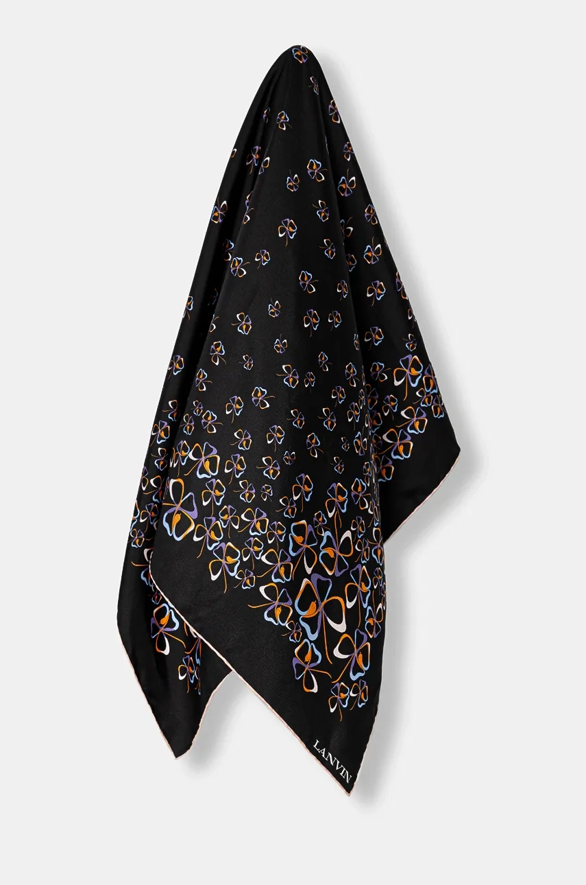 

Шелковая шаль Lanvin, черный