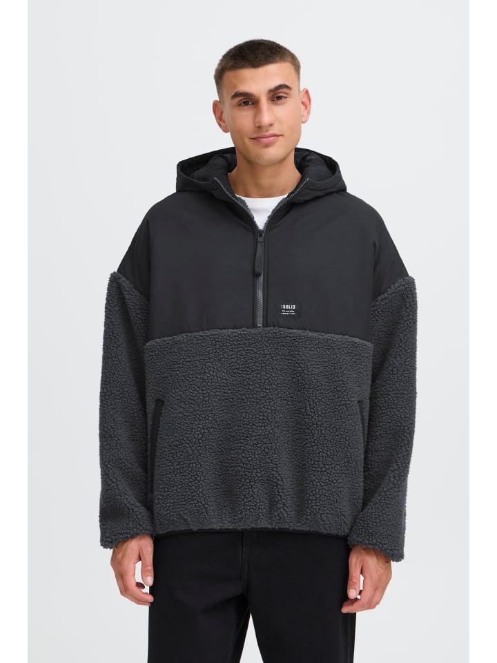 

Толстовка с капюшоном Teddy SDMarco серого цвета с застежкой-молнией на половину длины !SOLID
