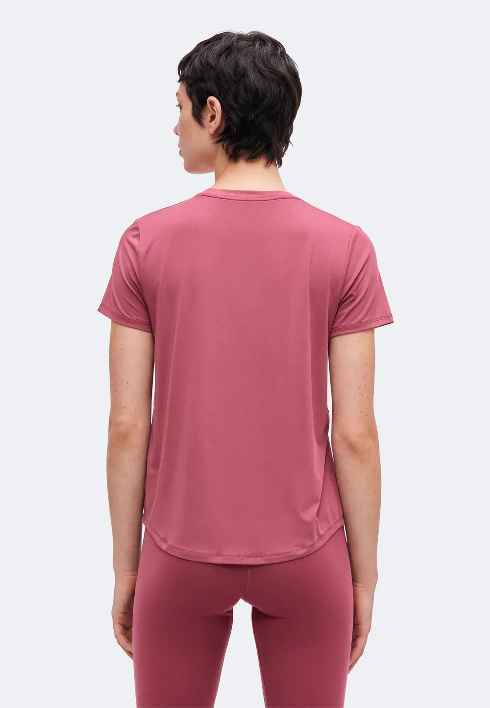 Классика - спортивная футболка Nike Performance, Pink Smoke/White — фото 3