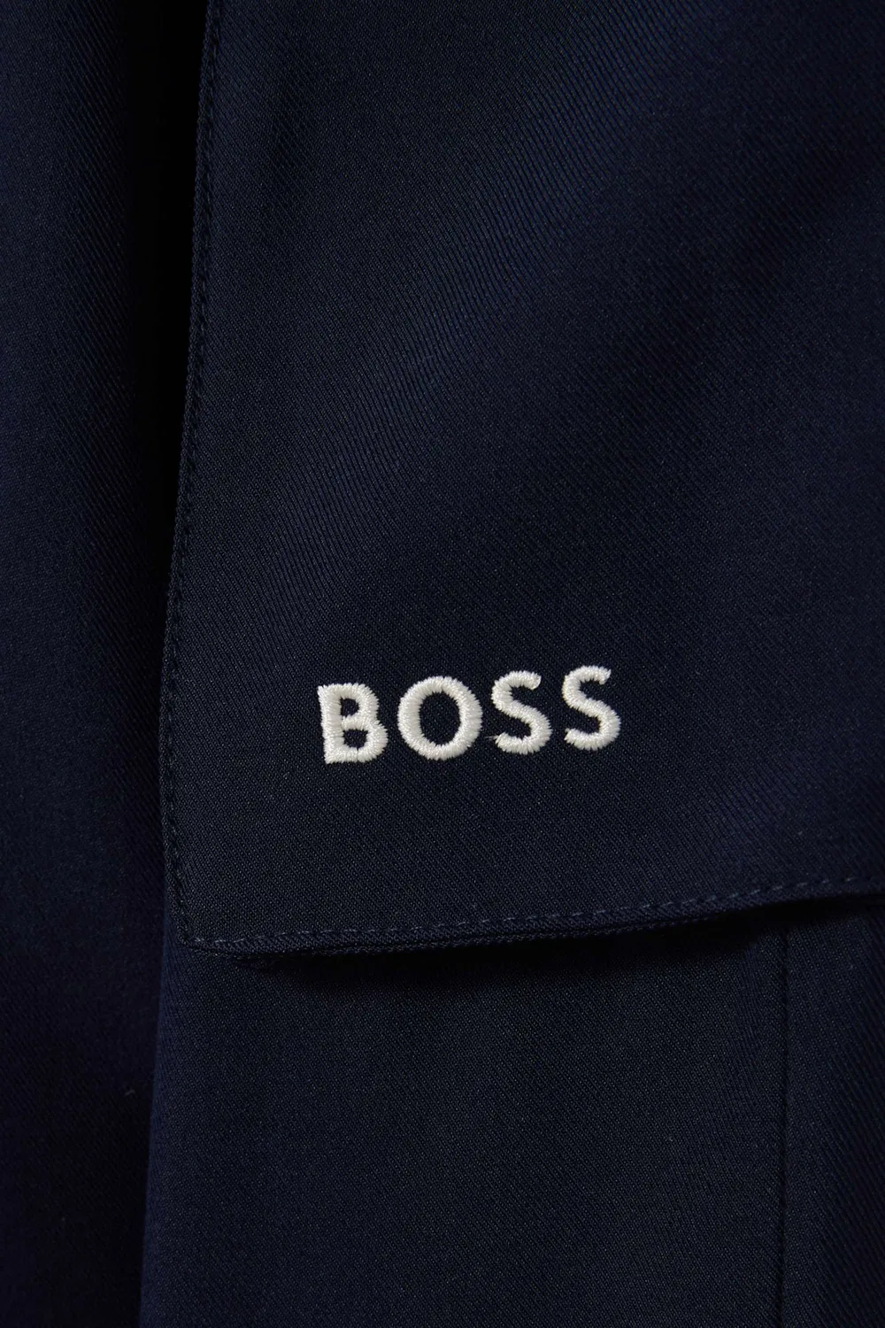 Брюки спортивные на эластичном поясе из твила BOSS Kidswear — фото 3