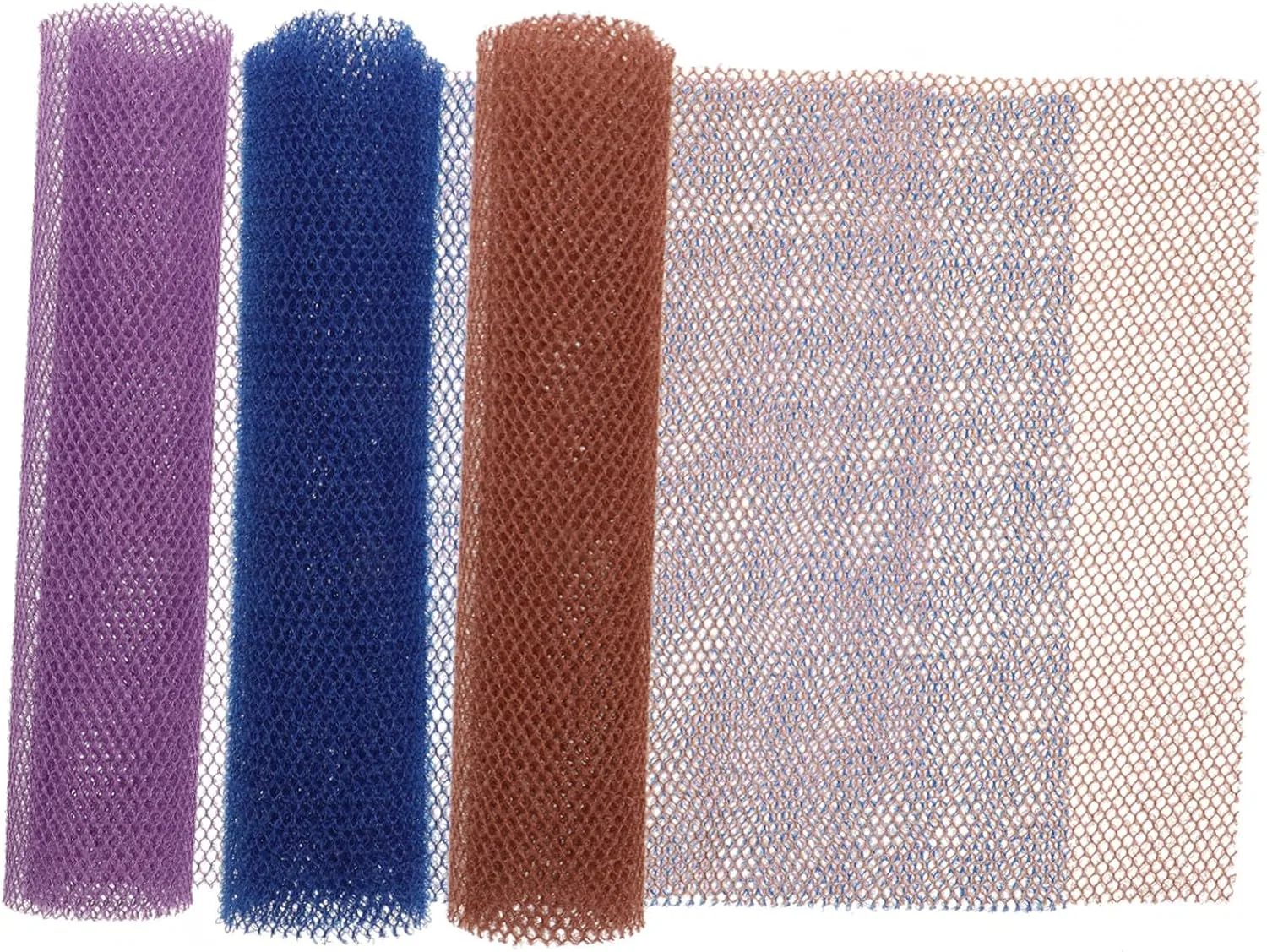 Мочалка-сетка для пилинга из нейлона BELLIFFY, 3 шт, 80x30x0.2 см