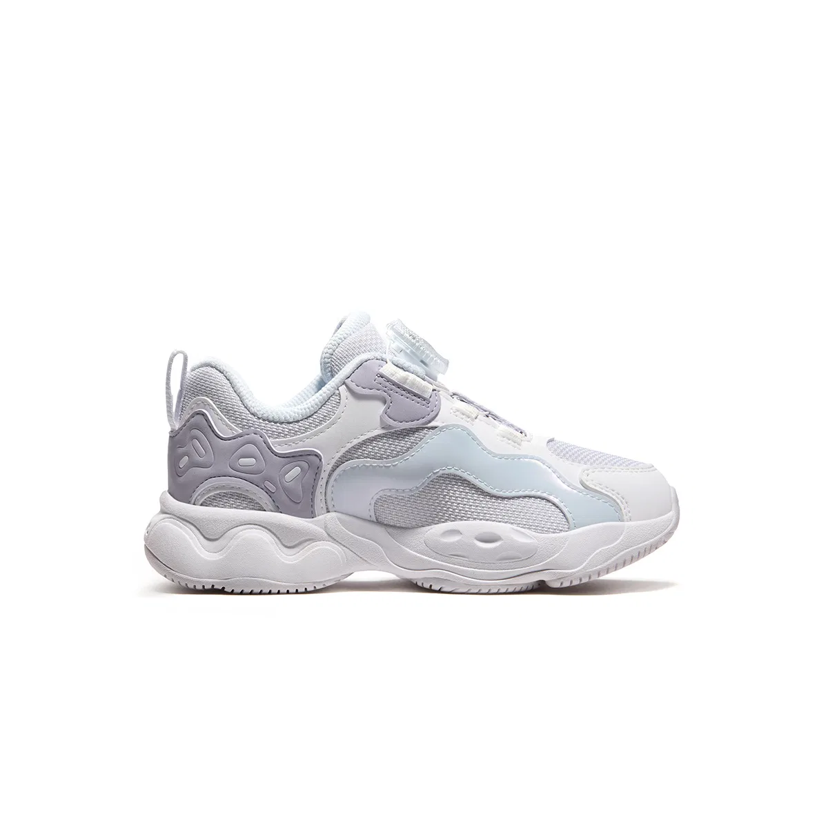 Детские кроссовки с принтом FILA KIDS, Lilac White — фото 3