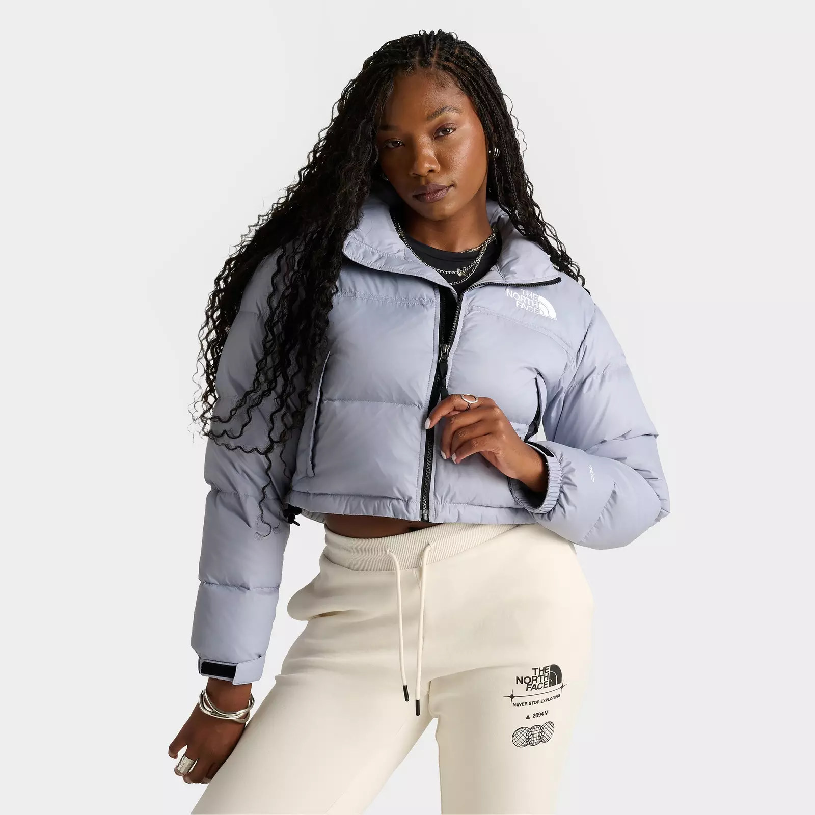 

Куртка Women's The North Face Nuptse Short, голубой
