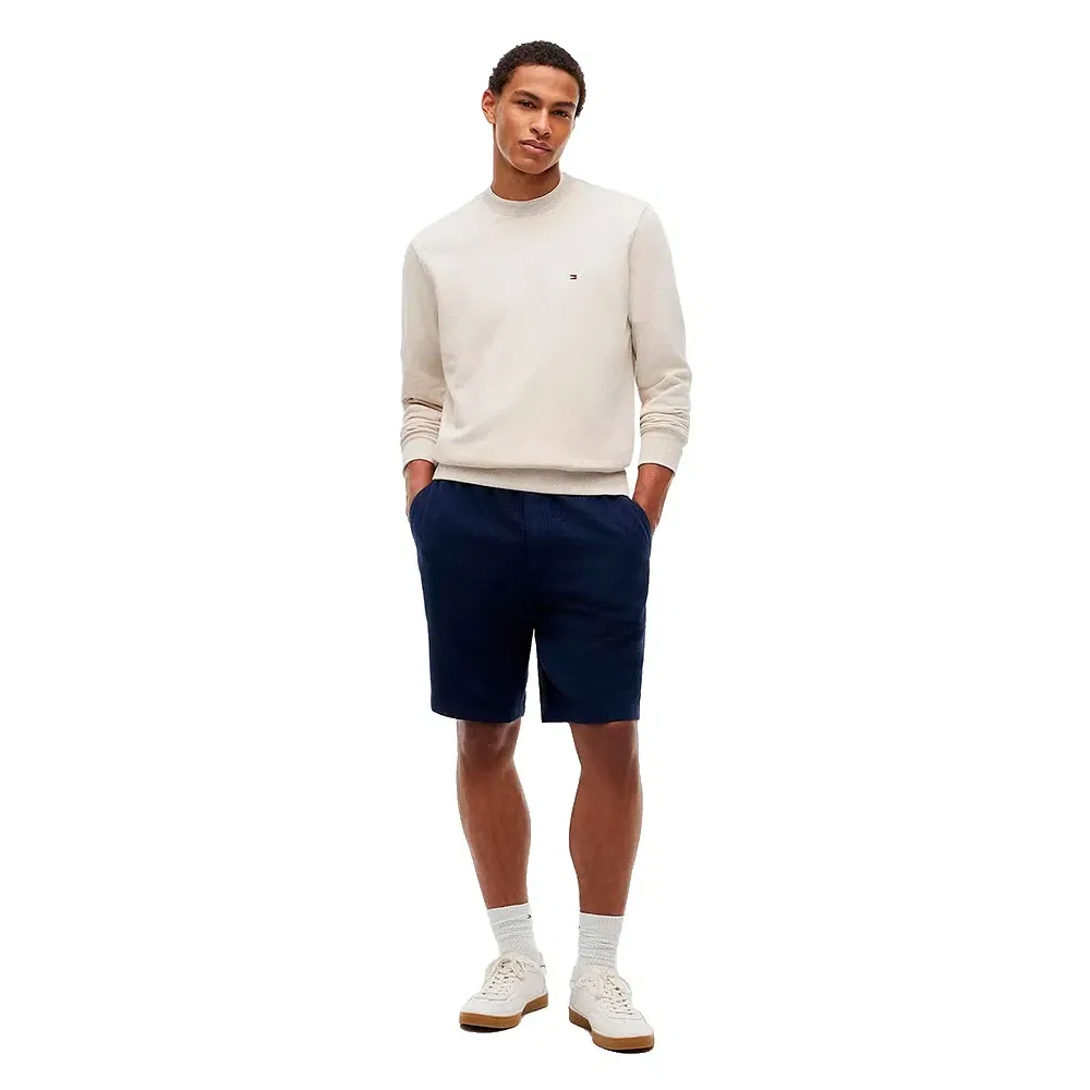 Мужской свитшот с круглым вырезом Tommy hilfiger, White — фото 4