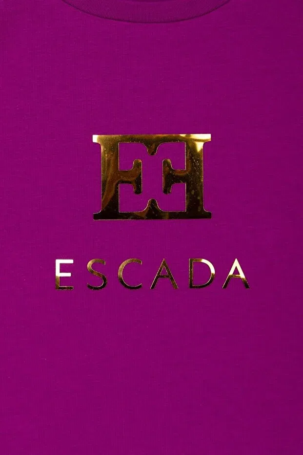 Детская футболка для девочек с рюшами Escada, Plum — фото 2