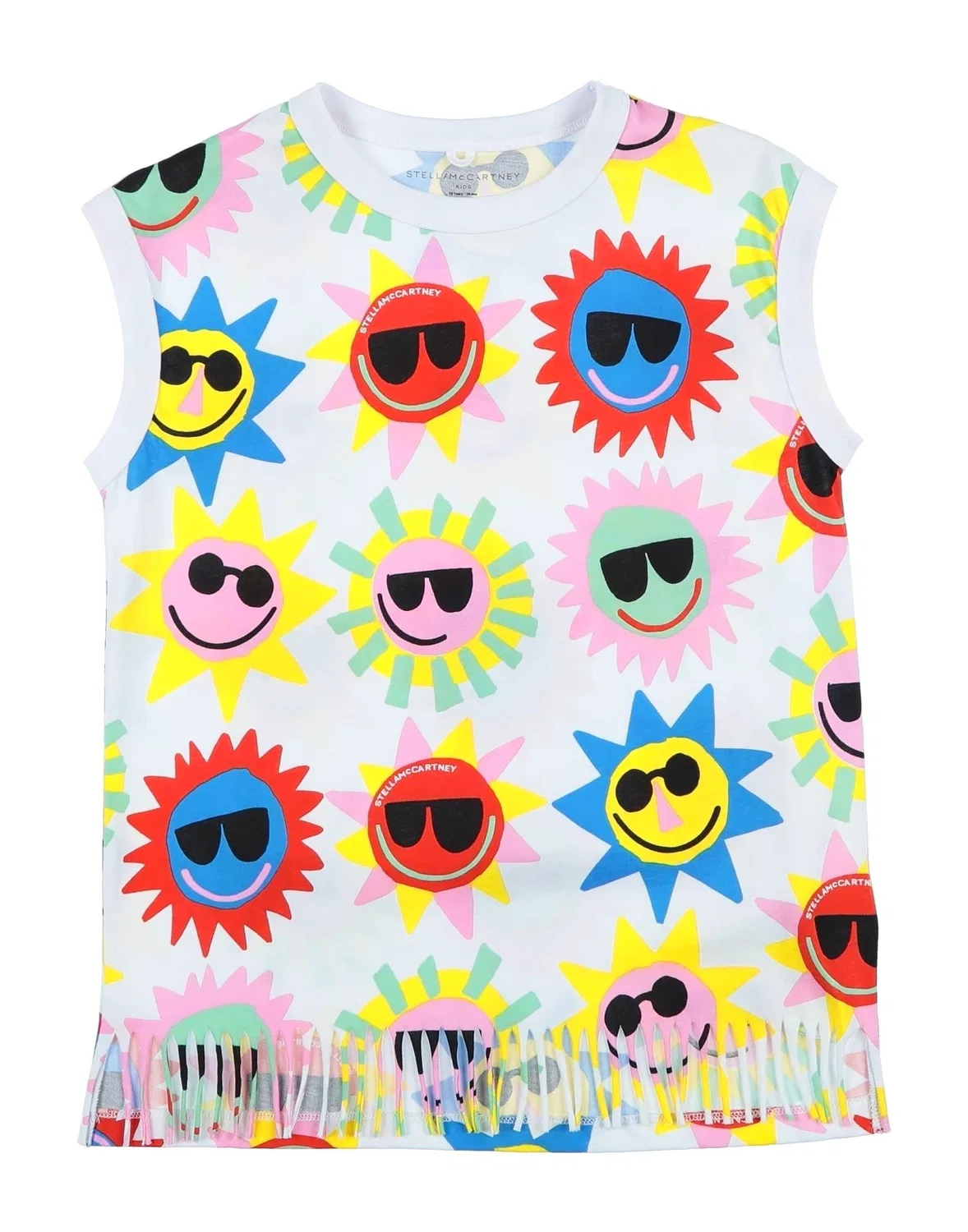 Детская футболка для девочек с логотипом Stella McCartney Kids, белый