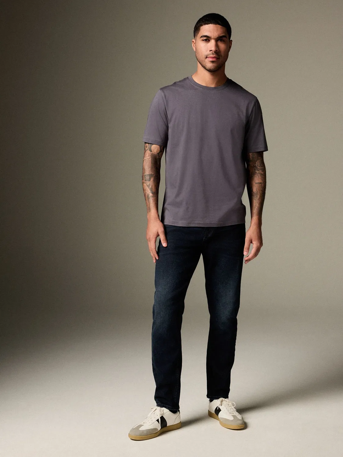 Футболка с круглым вырезом, Slim Fit, Essential Next, Grey Slate — фото 2