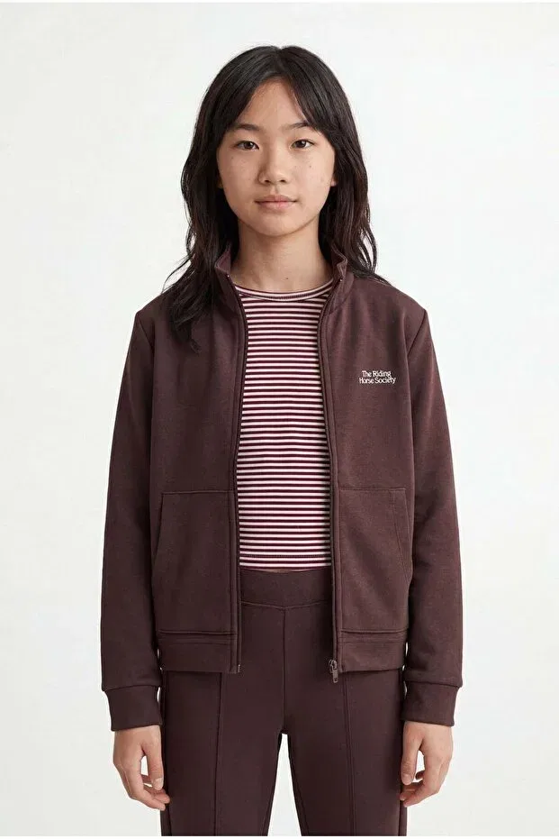 Детские свитшот для девочек с длинным рукавом Paulmark, Brown