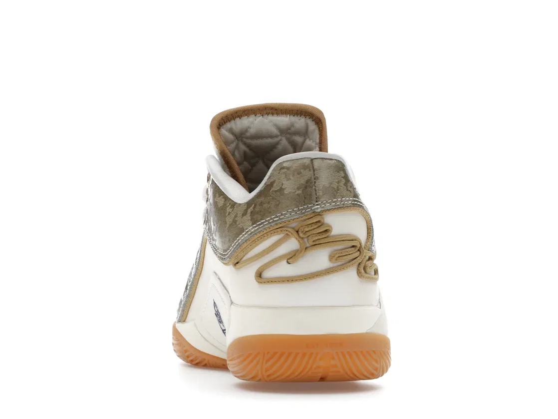 Детские кроссовки для мальчиков с высокой производительностью Nike LeBron 22, Pale Ivory Metallic Gold Ink — фото 4