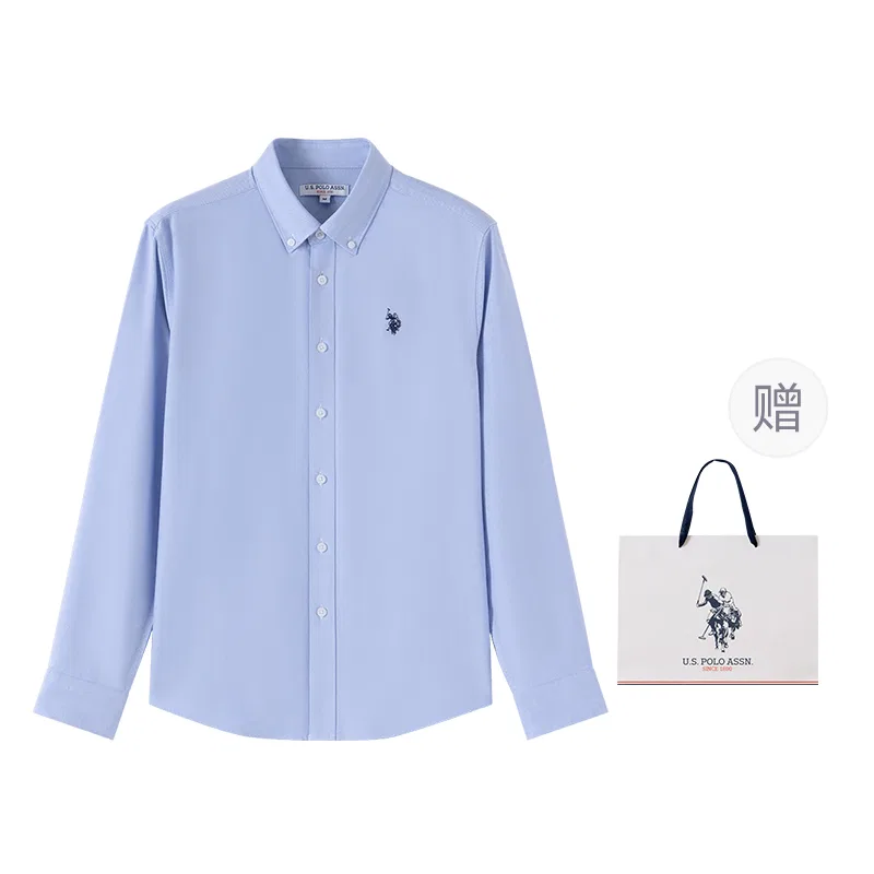 Рубашка повседневная, U.S. POLO ASSN., Light Blue