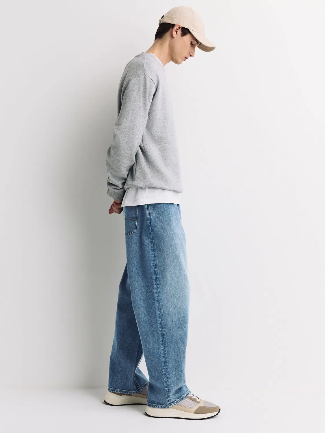 Джинсы Baggy Fit Light Blue Denim Next, Light Blue Denim — фото 3