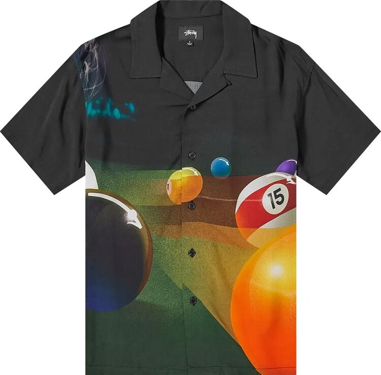 

Рубашка Stussy Pool Hall Shirt 'Black', черный