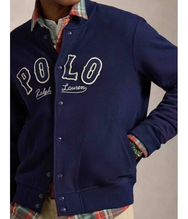Мужская куртка-бомбер с длинным рукавом Polo Ralph Lauren, Blu Marino — фото 4