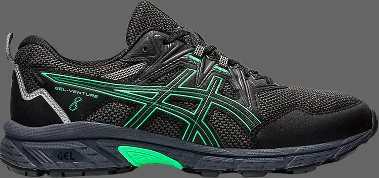 

Кроссовки gel venture 8 'black new leaf' Asics, черный