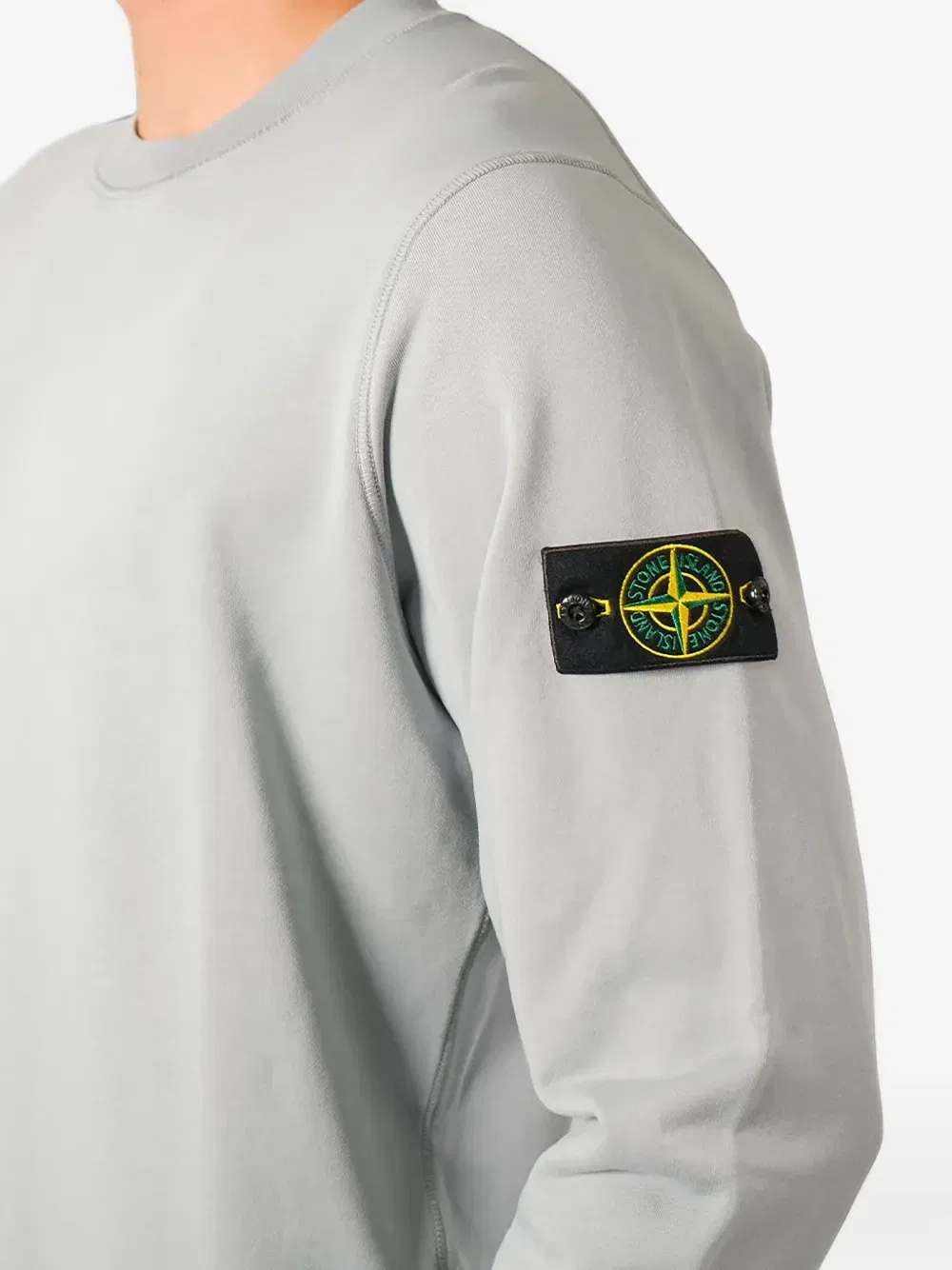 Толстовка 6100060 из органического хлопка Stone Island, серый — фото 3