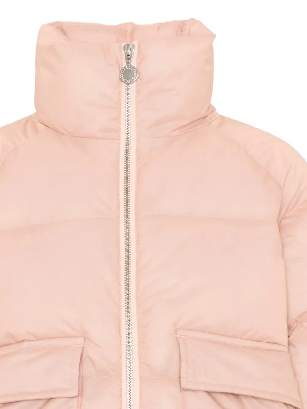 Стеганая куртка с высоким воротником Stella McCartney Kids, розовый — фото 3