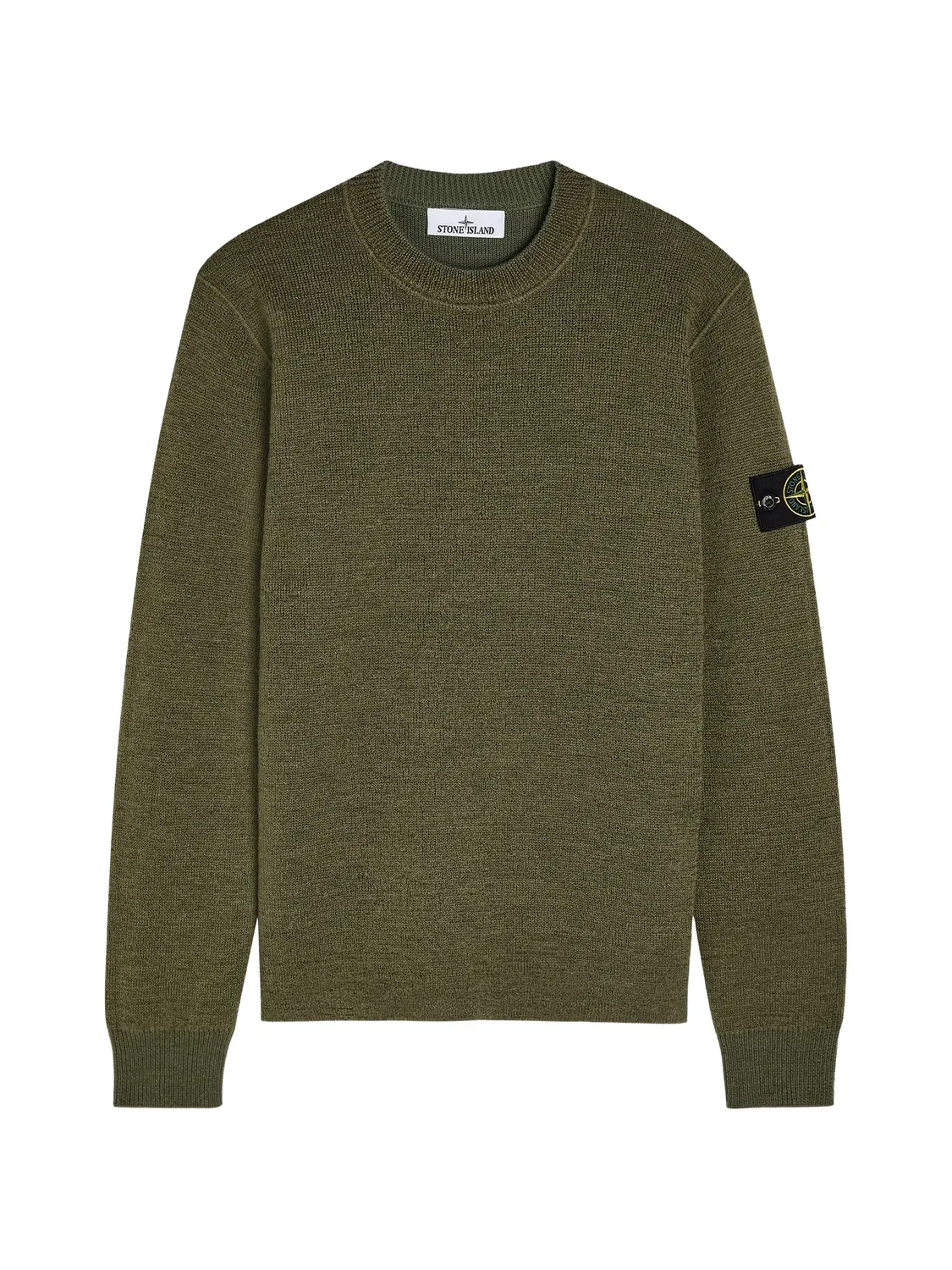 Stone Island Свитер с круглым вырезом, зеленый