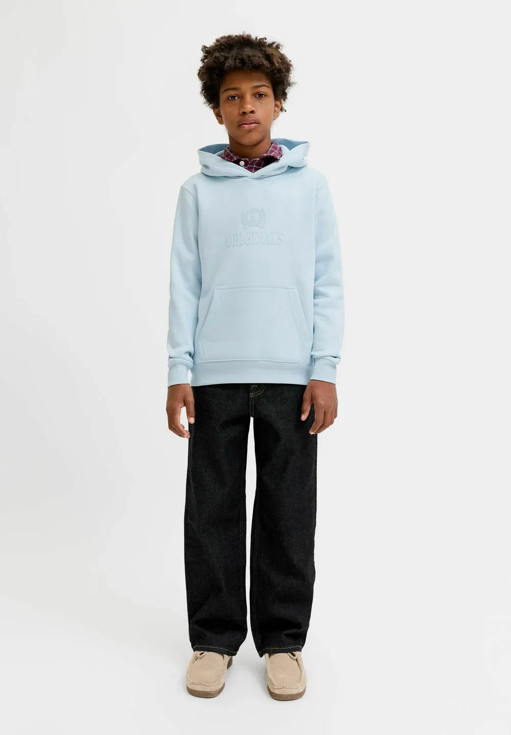 Худи с надписью, худи для подростков - худи Jack & Jones Junior, Ice Water