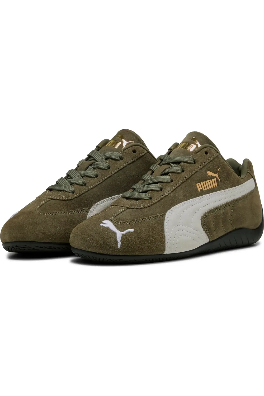 Детские кеды на шнуровке Speedcat PUMA, Loden Green-Puma White