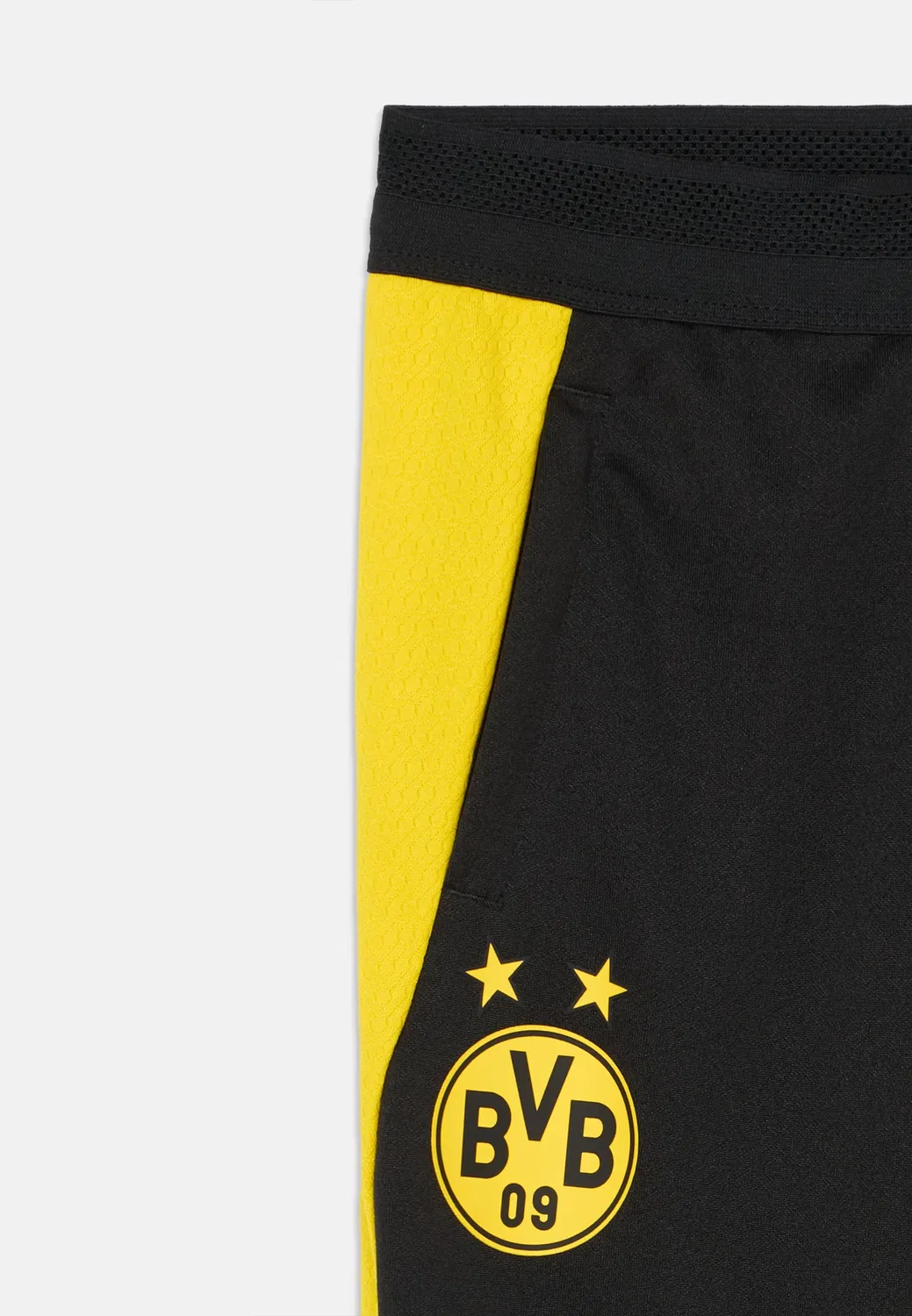 Тренировочные штаны унисекс для дортмундской «Боруссии» (BVB) - клубная одежда Puma, Black/Faster Yellow — фото 3