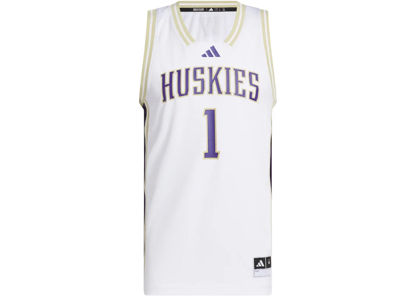 Мужская джерси Adidas Huskies Home Swingman Washington White