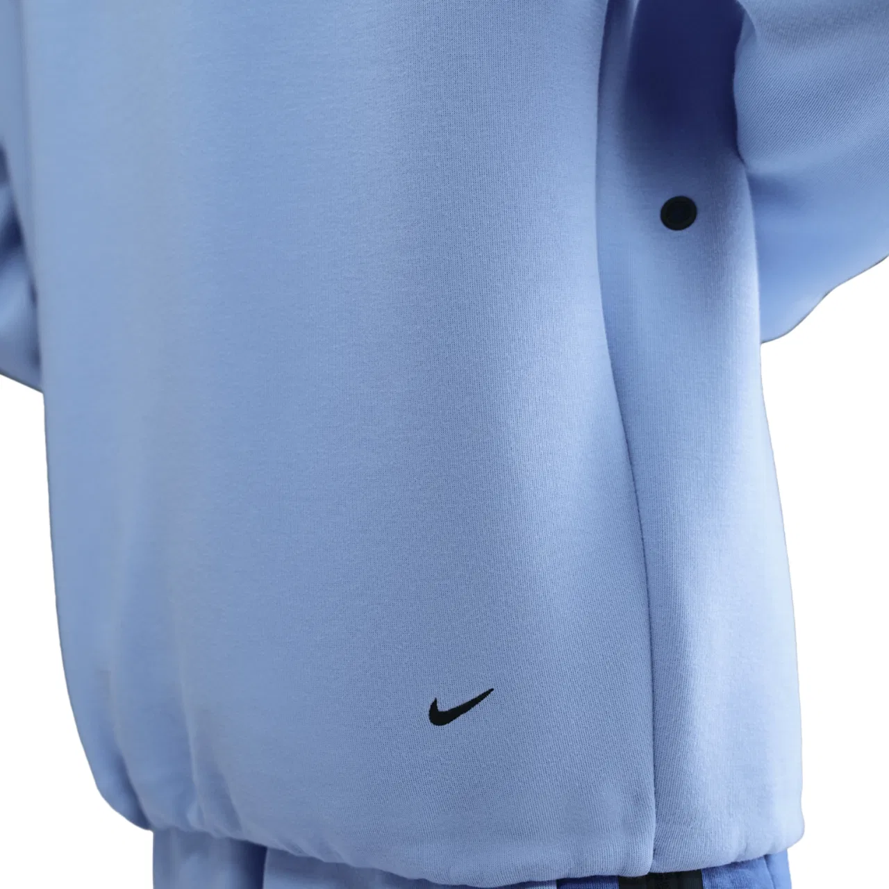 Толстовка мужская Tech Fleece Crew Nike, цвет Aluminum/Black — фото 2