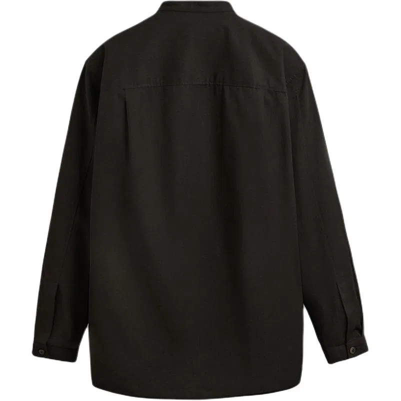 Мужская рубашка с принтом Dark Brown Moderate ZARA, Dark Brown — фото 3