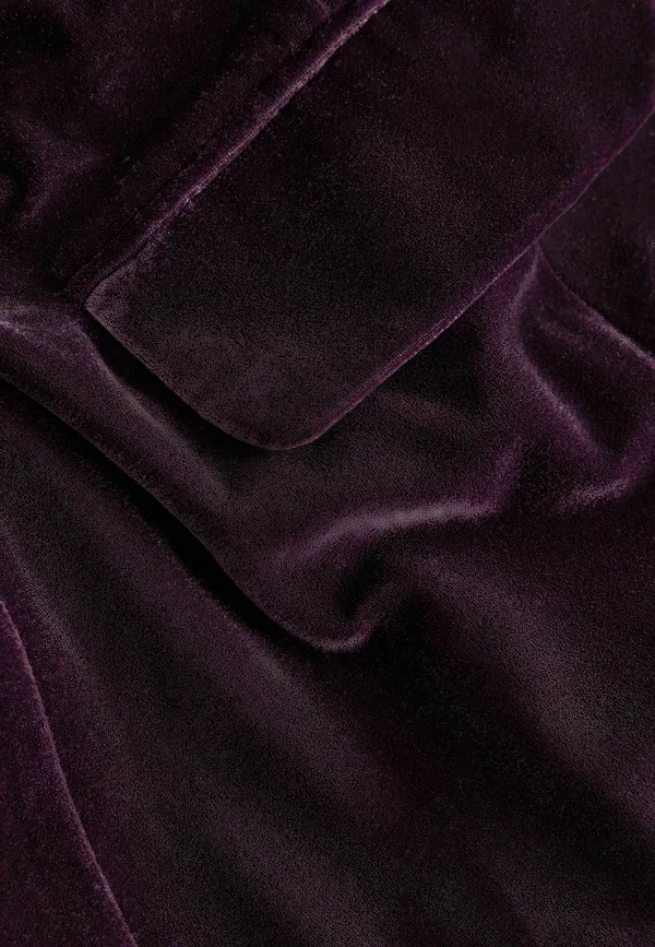 Пиджак из велюра Tall single breasted Next, Burgundy Red, красный/бордовый — фото 2