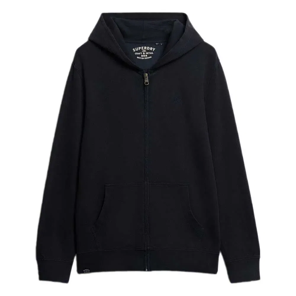 Худи на молнии Superdry Classic Essential, черный
