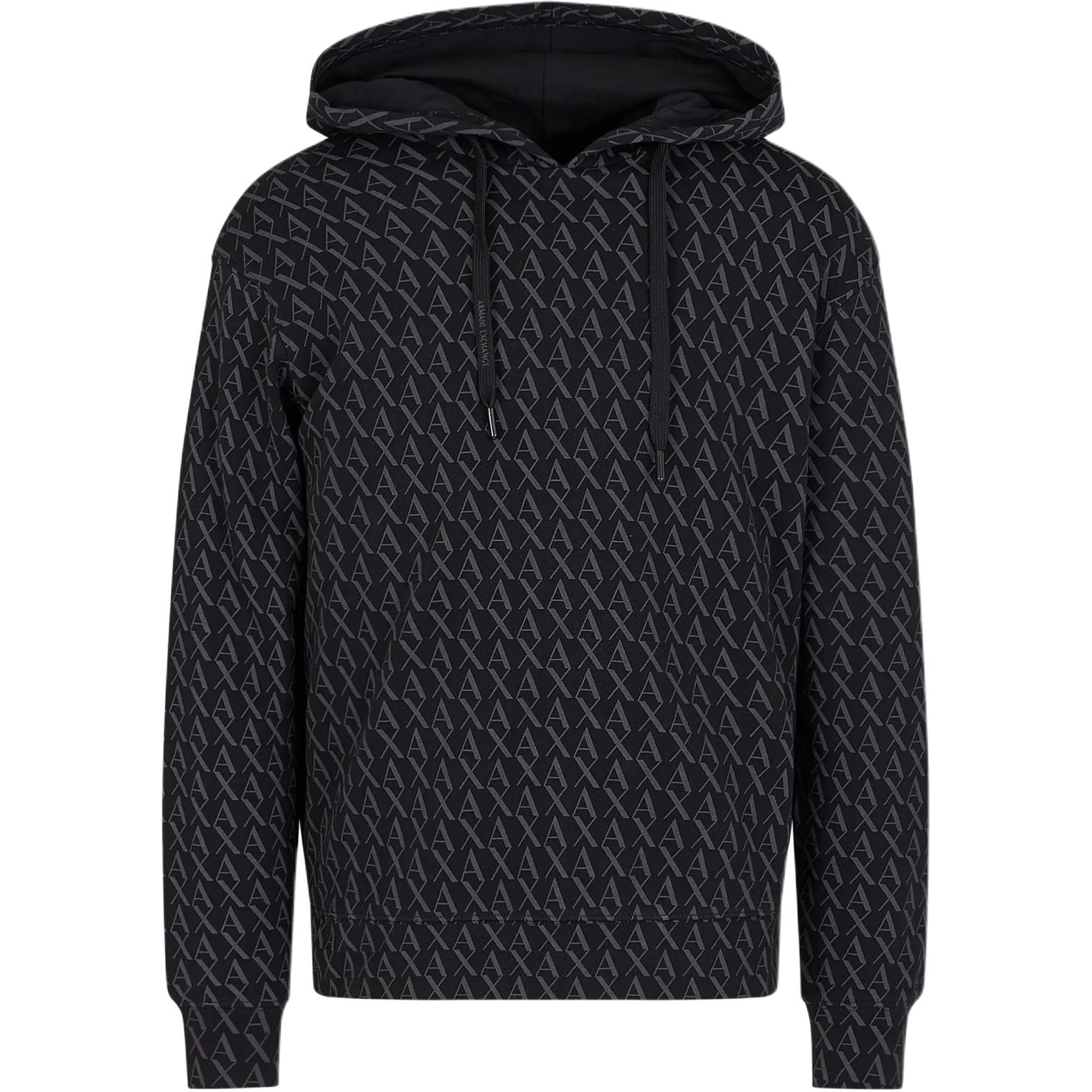 

Свитшот с логотипом ARMANI EXCHANGE, черный