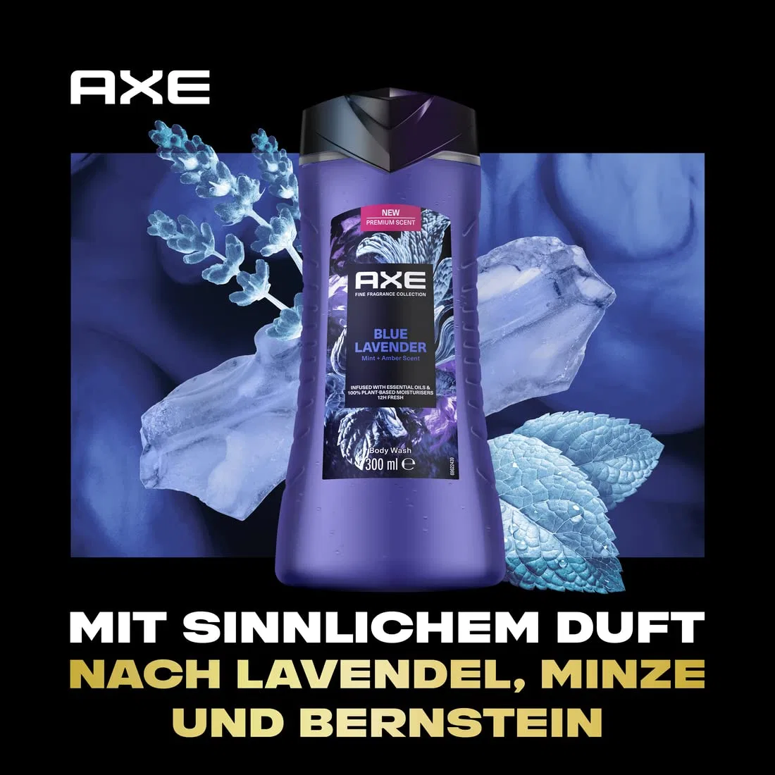 Гель для душа AXE Fine Fragrance Collection Blue Lavender, 6 x 300 мл — фото 4