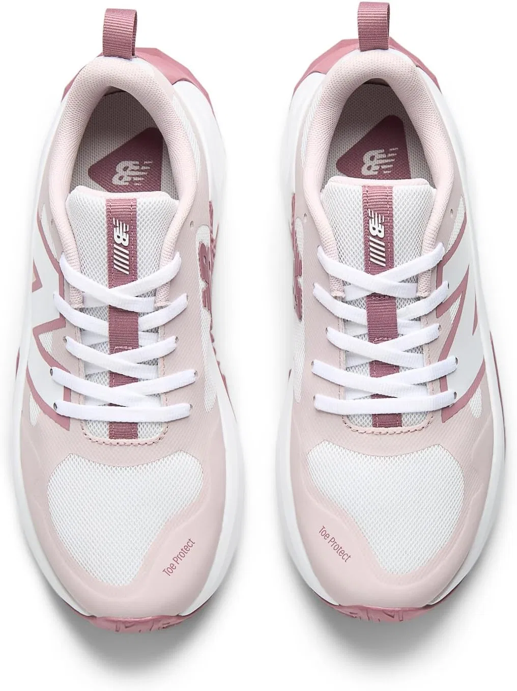 Детские кроссовки для бега FuelCell Play V1 New Balance, Nb White/Stone Pink — фото 4