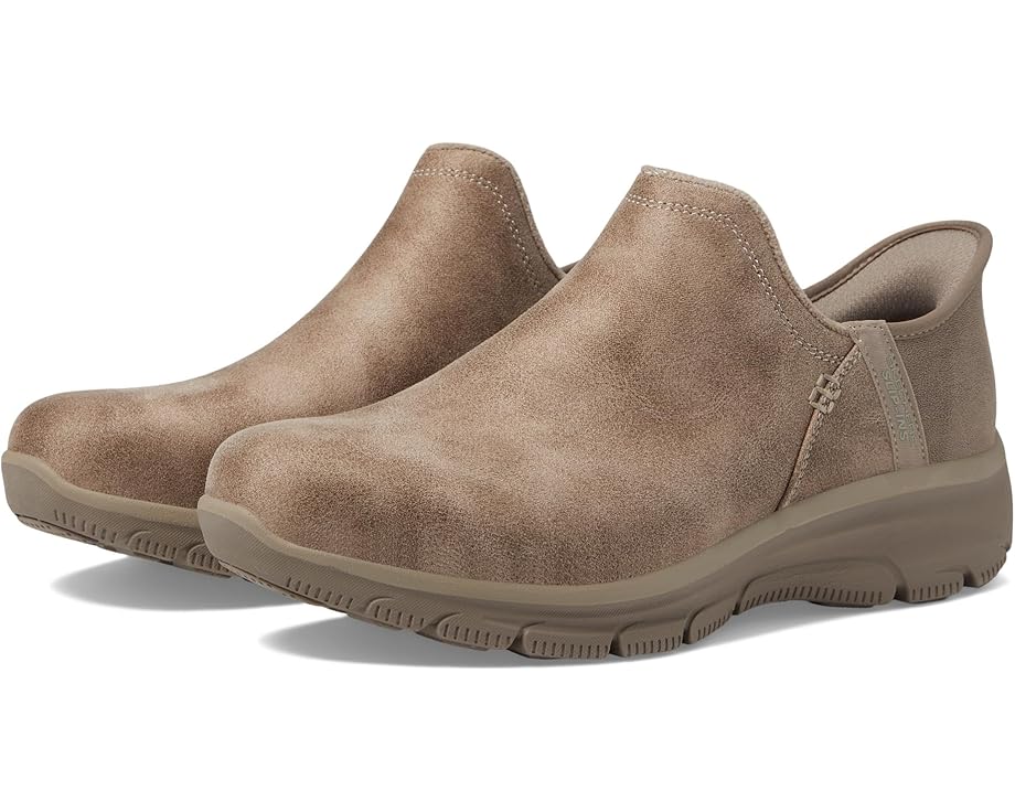 Ботинки женские SKECHERS Easy Going низкие из экокожи, серо-коричневый