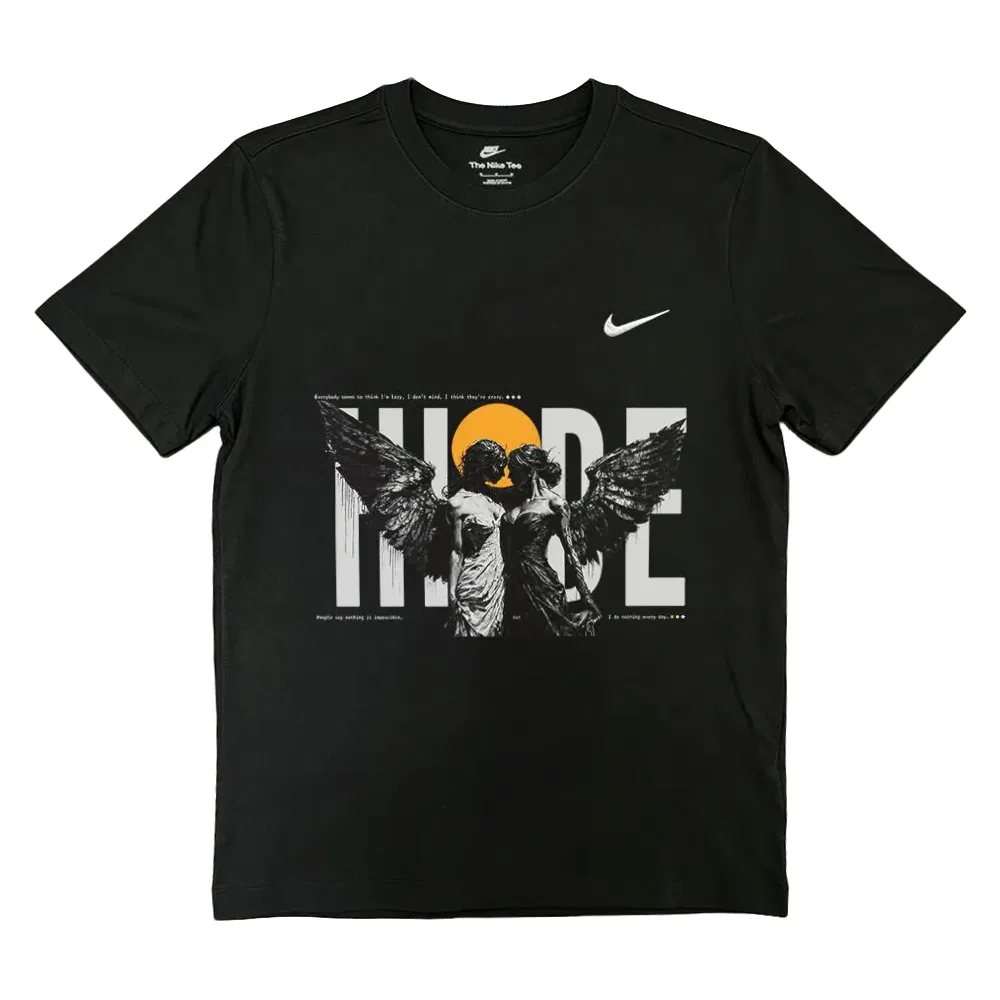 Футболка Nike Sportswear с вышитым логотипом, черная