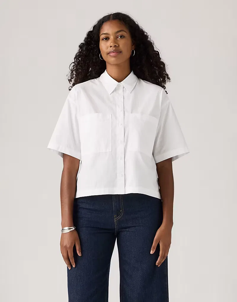 Укороченная рубашка Levi's Harlie, белый