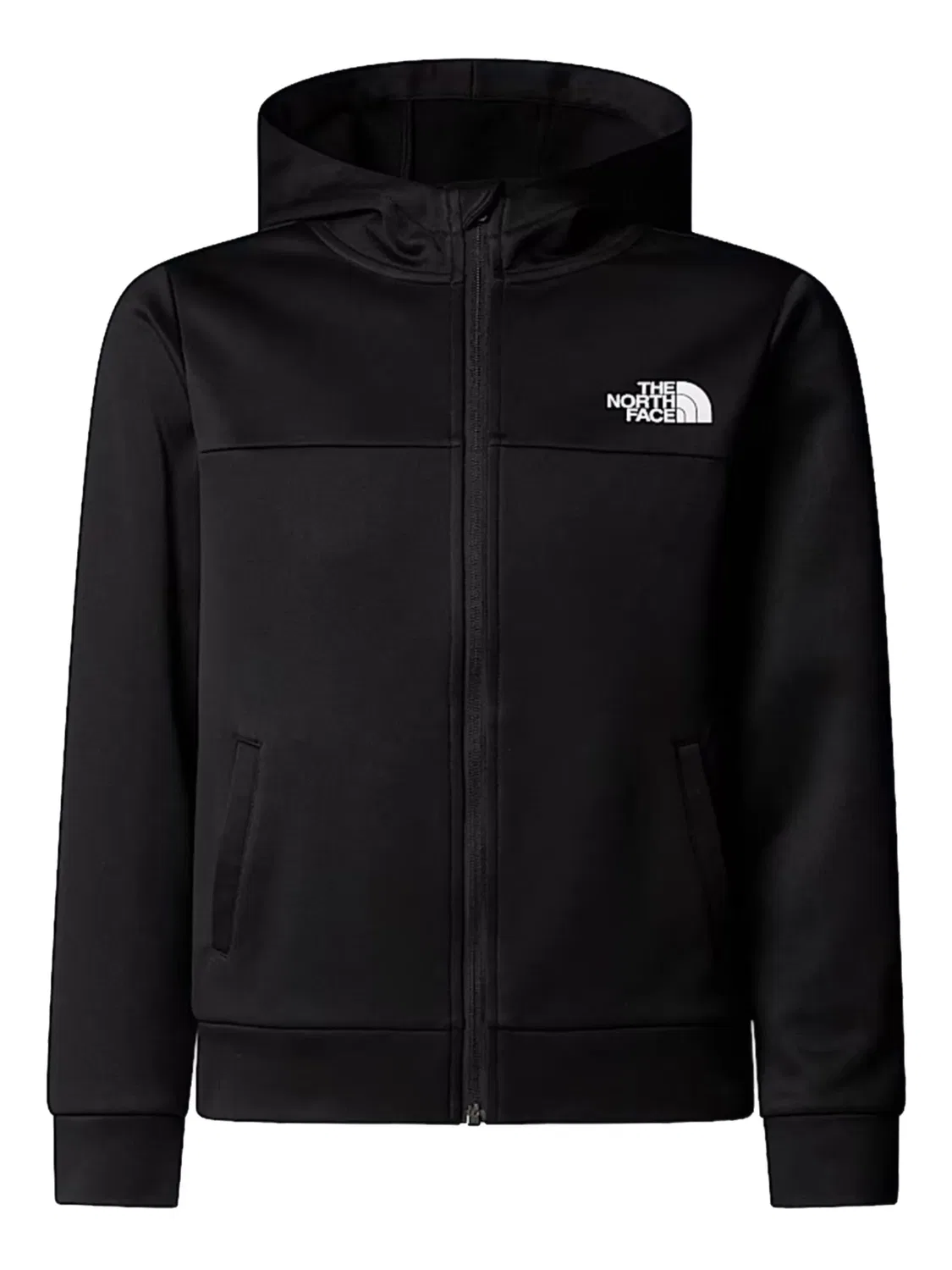 Худи с застежкой на молнии и логотипом The North Face, черный