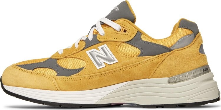 Кроссовки New Balance 992 Made in USA 'Gold Cream', золотой — фото 4