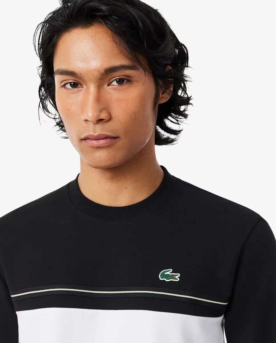 Мужская свитшот с цветными блоками Lacoste, Negro — фото 3