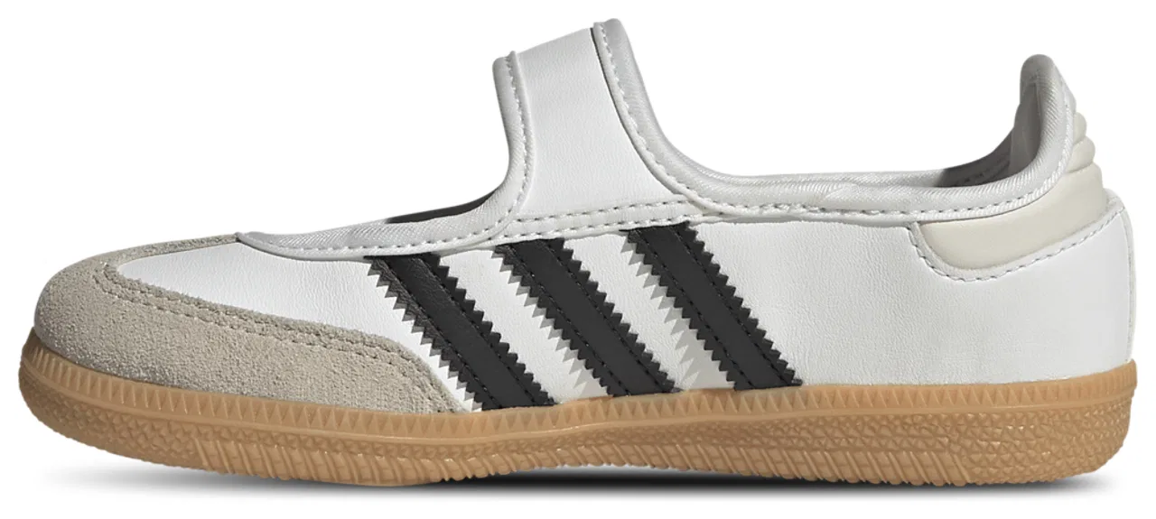 Кроссовки Мэри Джейн для девочек Samba Jane Adidas, цвет Core Black/Gum/Footwear White — фото 2