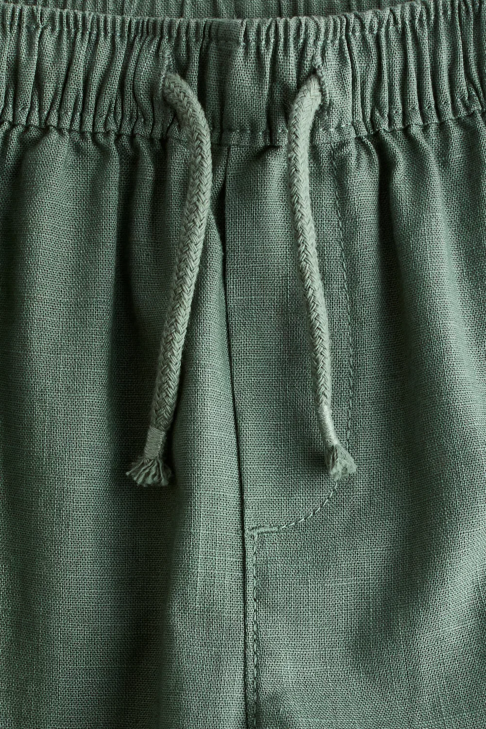 Брюки из льняной смеси H&M, Khakigrün — фото 2